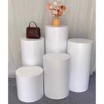 의류매장 원통형 진열스탠드 플랫폼 백화점부스 원형, 직경 40 높이 50