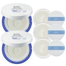 AHC 선쿠션 시즌7 세이프온 시카 카밍 박세리 썬쿠션 선크림 본품 2개+리필 3개+스크럽 파우치 증정