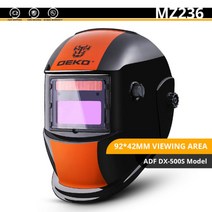 자동용접면 용접마스크 고글형 자동 차광 필터 3m 조정 가능한 범위 전기 용접 헬멧, 협력사, mz236