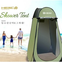 원터치 낚시텐트 텃밭 간이화장실 캠핑 간이탈의실 샤워텐트, (차차)올리브카키
