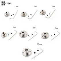 34567810mm R11 리지드 플랜지 커플 링 언 모터 가이드 샤프트 커플러 커넥터 세트 동력 전달 부품 하드웨어, 8mm