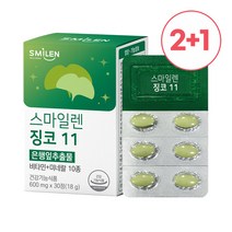 [KT알파쇼핑] 스마일렌 징코 11 30정 은행잎추출물, 상세페이지참조, 중