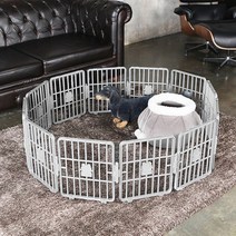 말썽쟁이여름 스마트 울타리 강아지 애견 개 반려견 애완견 펫 소형견 동물 펜스 철장 휀스 고양이울타리 개펜스 12P, 일반형 펄그레이 (12P)