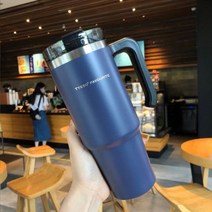 여행 커피 머그잔 물 컵 스테인레스 스틸 텀블러 진공 플라스크 보온병 병 보온 자동차 스탠리 garrep Termica, [08] 30oz890ml Blue