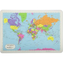 무통 학습 세계 지도 플레이스매트, World