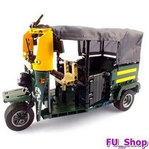 ForU967 툭툭카 삼륜택시 자동차 블록 자전거장난감 자전거블럭 레프리카 블럭 미니