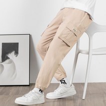 남자 카고 조거 팬츠 편한 작업복 고무줄 조커 바지 아이스 아노락 쿨 힙한 코디