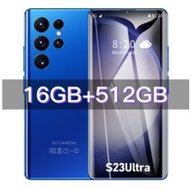 S23 울트라 5G 스마트폰 7.3 인치 풀 스크린 전화 16GB + 휴대폰 글로벌 안드로이드 13 새로운 브랜드, 없음, 5.Blue 16GB 512GB
