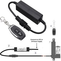 엑추에이터 액츄레이터 리니어모터 12v 24v 선형 액추에이터 rf433mhz 무선 1, 12v 1 컨트롤 2