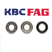KBC FAG 국산 베어링 6000 계열 깊은 홈 볼 베어링 ( 오픈커버 철커버 고무커버 ), 6018DD, 고무 커버