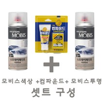 세트24 싼타페DM NKA 팬텀블랙 페인트 모비스 카 투명 스프레이 컴파운드 도색 차량 도장 스크래치 기스 락카 라카