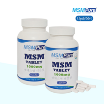 옵티 MSM 식이유황 먹는유황 가루 정 엠에스엔 MSN 관절영양제 optiMSM 2통
