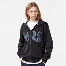 루즈 핏 컬리지 레터 후드 집업 3COLOR