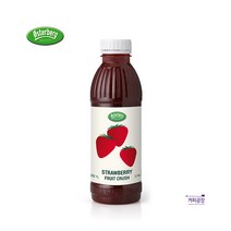 오스터버그 딸기 과일크러쉬 1L 딸기라떼베이스/에이드/스무디, 1000ml, 1개