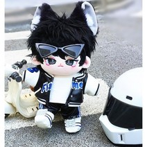 솜인형 봉제 무속성 의상 키덜트인형 늑대 새끼 코요테 면화 남성 20cm 14세이상, 뼈없는 20cm, 동물의 귀(인형불포함 마그네틱 어트랙션)