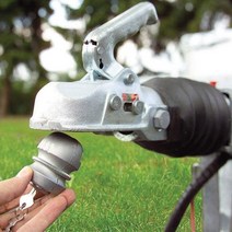 카라반도난 유니버설 삽입형 히치 커플 링 잠금 트레일러 볼 잠금 장치 2 키 장치 car central lock for caravan tow rv car, 없음