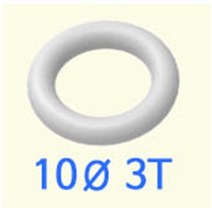 무독성실리콘고무링 3T/10mm/10pcs 고무바킹 hma-445