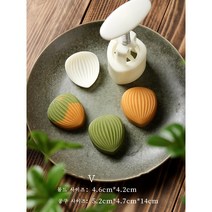 Chanwenzhe 꽃문양 떡몰드 송편만들기 몰드 월병만들기 몰드, 공구 * 1 + 몰드 * 1, V