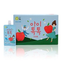 찬이네과수원 아이톡톡 사과즙 스파우트 120ml 30포 착즙주스, 사과즙 스파우트/120ml 30포