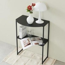 아트박스/썸몰 심플라인 철제 콘솔 선반 2단 600, 화이트