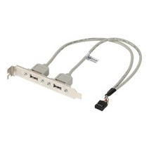 STNY_조립식 컴퓨터 메인보드 USB2.0 확장 브라켓 2port 케이블 부품 메이 선