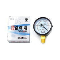 드림팩토리 진공게이지 진공 측정 압력계 싸이폰밸브 진공계 60 100파이, 100파이(A형), 1개