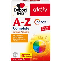 독일 도펠헤르츠 A-Z 멀티비타민 120정 (Doppelherz A-Z DEPOT 120st), 120개입