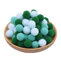 DIY 공예용품 장식품 폼폼 리본 혼합 폼폼 공 15mm 20mm 25mm 다채로운 솜털 부드러운 플러시 공 DIY 공, 11 B11-100pcs_02 20mm