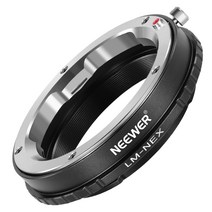 NEEWER 렌즈 마운트 어댑터 수동 포커스 링 라이카 M 마운트 렌즈에서 E 마운트 카메라에 대응