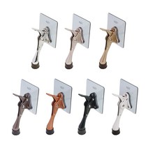 이지 무타공 도어스토퍼 소형 현관 방문 문고정 말굽, 이지 소_크롬(CG)