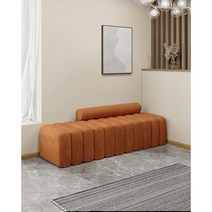 노르딕 패브릭 소파 아트 인테리어 미용실 특이한 3.5인용 쇼파, 120x50x38, 문오렌지(벨벳)