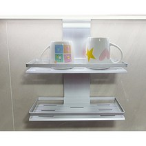 프리미엄 트리플 다용도 걸이 5구 조리도구 걸이, 2.트리플 2단선반(컵선반)
