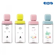 네모물병 430ML 유아물병 어린이물병 4종 택1 그린 곰 냉장고물병 플라스틱물병, 색상