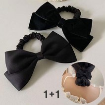 공주마마 (1+1)블랑벨벳앤새틴리본헤어슈슈