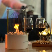 칼리아 인테리어 불멍 캠핑 가정용 에탄올난로 2colors (캔들라이터+에탄올솜 증정), 블랙