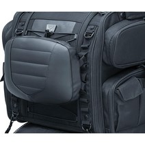 Kuryakyn 5299 오토바이 여행 수하물 액세서리: 탈착식 시트 등받이 패드 시시 바 및 XKursion/Mo남성tum 가방에 맞는 멀티핏 블랙 196049