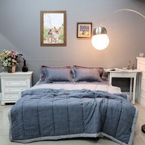 쭈bhnj__트렌디 세미 차렵이불패드세트 (Q S) 누빔침구 모달 간절기 퀸침대 누빔 싱글♥hopenjoy!