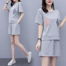 여름 캐주얼 코디 세트 한벌 상하의 투피스 외출룩