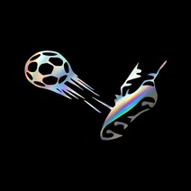 자동차포인트 0286 축구화 튜닝스티커, M, 홀로그램
