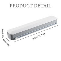 양방향 랩 커팅기 가정용 거치대 커터기 포장기 슬라이드 기계 PE 호일 주방랩 자르는기계, 흰색 커터
