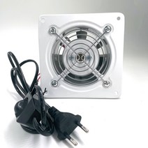 배기팬 금속 덕트 배기 팬 4 인치 미니 욕실 화장실 공기 환기 벽, 02 with power cable_01 220V