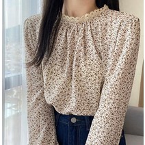 잔꽃무늬 블라우스 ST0005