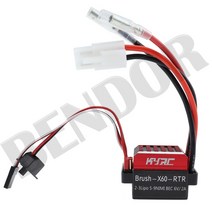 30A 40A 60A 브러시드 ESC 전자 속도 컨트롤러 2KHz 브러시 브레이크 WPL C24 C34 MN D90 MN99S MN86 TRX4 SCX10 rc카 업그레이드 용, [03] 60A