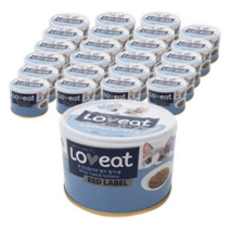 사조 러브잇 레드라벨 고양이 간식캔 160g, 흰살참치 + 멸치 혼합맛, 27개