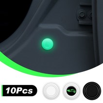 10pcs 자동차 도어 충격 방지 개스킷 패드 도어 보호 실리콘 패드 방음 완충기 버퍼, 10pcs 빛나는 로고