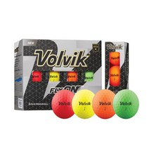 VOLVIK 볼빅 2피스 4컬러 골프공 24개입 무광 코스트코, 2개
