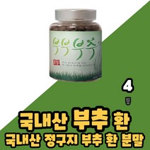 국내산 한평부추 120g x 1병 부추분말 정구지환 검정콩 호박 분말 환 부부부추 부추 정구지 비타민A 비타민C 비타민B 베타카로틴 칼륨 인 미네랄, 4통