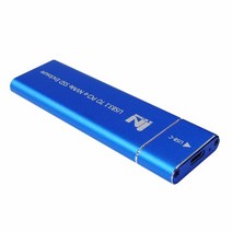 [IN NETWORK] 외장SSD 케이스 IN-SSDM2A [M.2 NVMe SSD 케이스/USB3.1 Gen2] [블루]