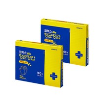 코멕스 바이오 항균 위생장갑 100매 x 2개, 단품, 단품