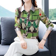 모찌봉 / 중년 여성 모임룩 데일리룩 블라우스 2col